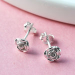 English Rose Silver Stud Earrings (MD265E) by Gexist®