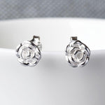 English Rose Silver Stud Earrings (MD265E) by Gexist®