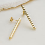 Gold Plated Drop Bar Stud (MS1177G) by Gexist®