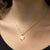 Gold Plated Libra Star Sign Necklace (MS1195G) by Gexist®