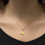 Gold Plated Pisces Star Sign Necklace (MS1198G) by Gexist®