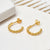 Gold Plated Sterling Silver Baubles Hoop Earrings (MS1161E) by Gexist®