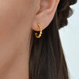 Gold Plated Sterling Silver Baubles Hoop Earrings (MS1161E) by Gexist®