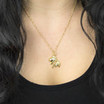Gold Plated Sterling Silver Fish Necklace (MB167G) by Gexist®
