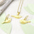 Gold Plated Sterling Silver Little Bird Necklace (MB155PG) by Gexist®