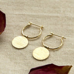 Gold Plated Sterling Silver Omega Drop Earrings (ML890G) by Gexist®