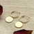 Gold Plated Sterling Silver Omega Drop Earrings (ML890G) by Gexist®