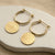 Gold Plated Sterling Silver Omega Drop Earrings (ML890G) by Gexist®