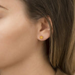 Gold Plated Tiny Flower Studs (MS1171G) by Gexist®