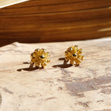 Gold Plated Tiny Flower Studs (MS1171G) by Gexist®