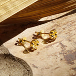 Gold Plated Tiny Flower Studs (MS1171G) by Gexist®