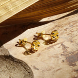 Gold Plated Tiny Flower Studs (MS1171G) by Gexist®