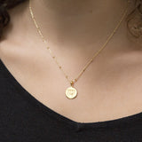 Gold Plated Virgo Star Sign Necklace (MS1196G) by Gexist®