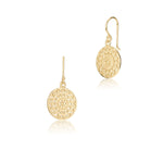 Gold plated silver pendant earrings by Gexist®