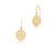 Gold plated silver pendant earrings by Gexist®