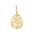 Gold plated sterling silver drop earrings with a multitude of flowers by Gexist®
