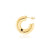 Gold plated sterling silver hoop earrings by Gexist®