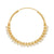 Gold plated sterling silver hoop earrings with small pearls by Gexist®