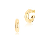 Gold plated sterling silver hoop earrings by Gexist®
