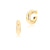 Gold plated sterling silver hoop earrings by Gexist®
