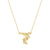 Gold plated sterling silver necklace with cascade of flowers by Gexist®