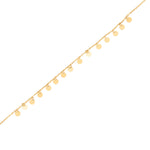 Gold plated sterling silver necklace with coin charm by Gexist®