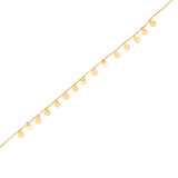 Gold plated sterling silver necklace with coin charm by Gexist®
