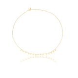 Gold plated sterling silver necklace with coin charm by Gexist®