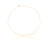 Gold plated sterling silver necklace with coin charm by Gexist®