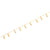 Gold plated sterling silver necklace with feather charms by Gexist®