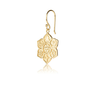 Gold plated sterling silver pendant earrings by Gexist®