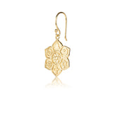 Gold plated sterling silver pendant earrings by Gexist®