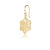 Gold plated sterling silver pendant earrings by Gexist®