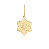Gold plated sterling silver pendant earrings by Gexist®