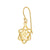 Gold plated sterling silver pendant earrings with a beautiful Celtic star design by Gexist®