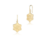 Gold plated sterling silver pendant earrings by Gexist®