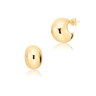 Gold plated sterling silver stud earrings by Gexist®