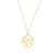 Gold plated sterling silver tree and bird pendant by Gexist®