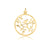 Gold plated sterling silver tree and bird pendant by Gexist®