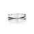 Handmade Sterling Silver Aqua Line Ring, oxidised and shiny by Gexist®