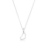Heart-shaped pendant in sterling silver by Gexist®