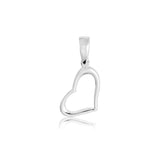 Heart-shaped pendant in sterling silver by Gexist®