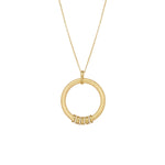Long necklace with pendant in 18kt yellow gold plating sterling silver by Gexist®