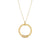 Long necklace with pendant in 18kt yellow gold plating sterling silver by Gexist®