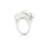 Matt sterling silver ring with waves by Gexist®