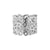 Matte Sterling Silver Ring with Zirconia in Art Deco Design by Gexist®