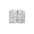 Matte Sterling Silver Ring with Zirconia in Art Deco Design by Gexist®