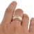 Mixed Metal Triple Band Ring (MI710) by Gexist®