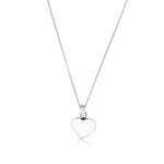 Mother of pearl and sterling silver heart pendant by Gexist®