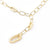 Necklace in Sterling Silver with yellow gold plating composed of a series of ovals of different sizes by Gexist®